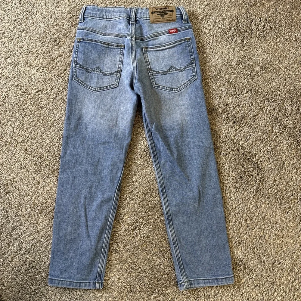 Wrangler Boys Regular Taper‎ Jeans Blue Pockets Size 8 Slim